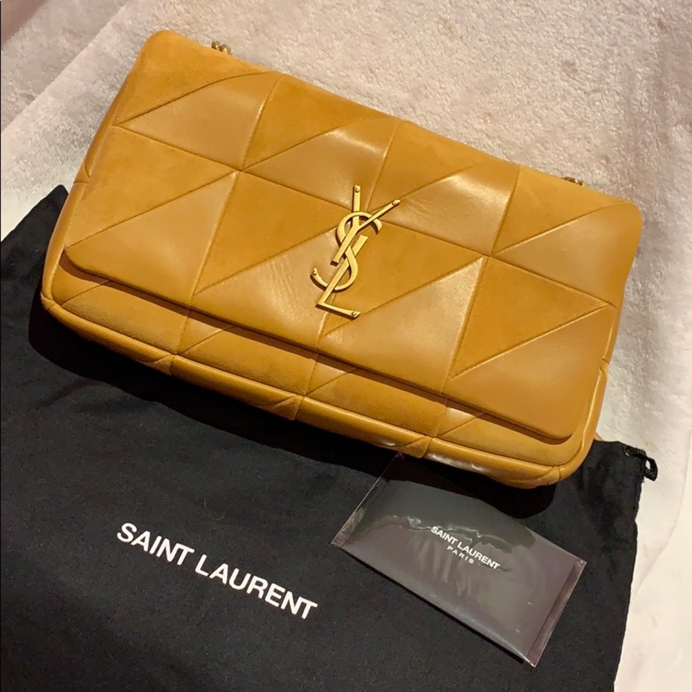 ‼️SAINT LAURENT Monogram Leather & Suede Chain Bag